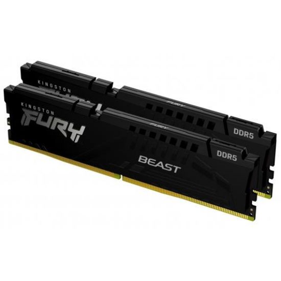  Зображення Пам'ять ПК Kingston DDR5 32GB KIT (16GBx2) 5600 FURY Beast Black 